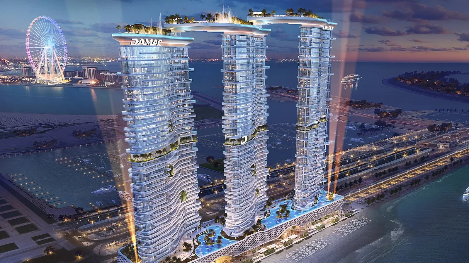 DAMAC Bay by Cavalli, Dubai Harbour (developer render)
