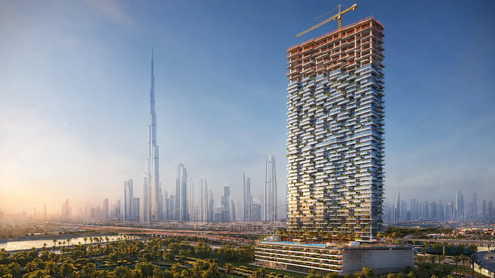 Safa Gate, topped out (illustration)